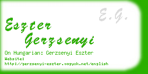 eszter gerzsenyi business card